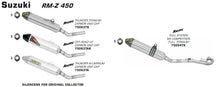 Suzuki RM-Z 450 2010- Arrow udstødning. Slip-on udstødninger, komplette udstødninger, manifold/forrør. Find det hos Pitboxen.dk