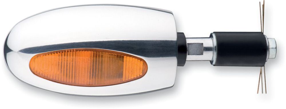 BL 1000 HALOGEN BAR END INDICATOR AMBER ALU POLISHED - Pitboxen.dk