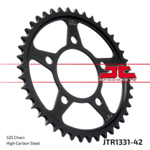 Black| zinc stål bagkædehjul 42T 525 - JTR1331.42ZBK - JT Sprockets - Pitboxen.dk