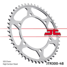 Black| zinc stål bagkædehjul 48T 525 - JTR300.48ZBK - JT Sprockets - Pitboxen.dk