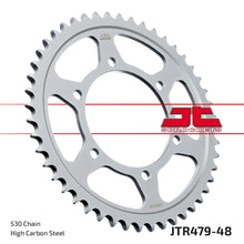 Black| zinc stål bagkædehjul 48T 530 - JTR479.48ZBK - JT Sprockets - Pitboxen.dk
