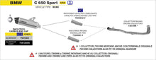 BMW C 650 Sport 2016-2020 Arrow udstødning. Slip-on udstødninger, komplette udstødninger, manifold/forrør. Find det hos Pitboxen.dk