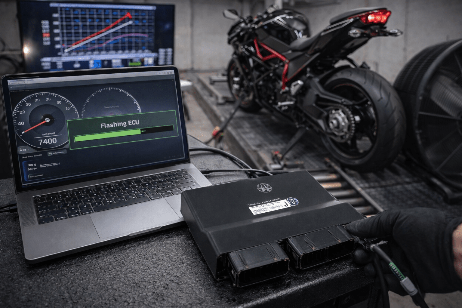 ECU Flashing af motorcykler