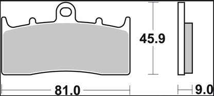 Bmw K 1600 GT 11-24 m.fl. bremseklodser, sinter LA - Brembo