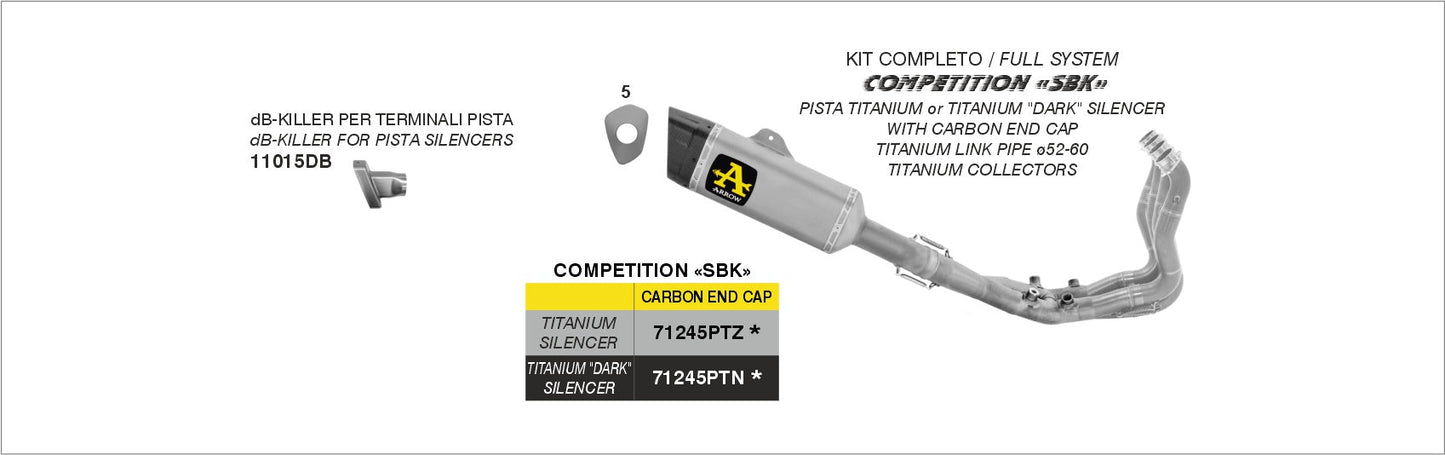 BMW M 1000 RR 2020-2024 Arrow udstødning. Slip-on udstødninger, komplette udstødninger, manifold/forrør. Find det hos Pitboxen.dk