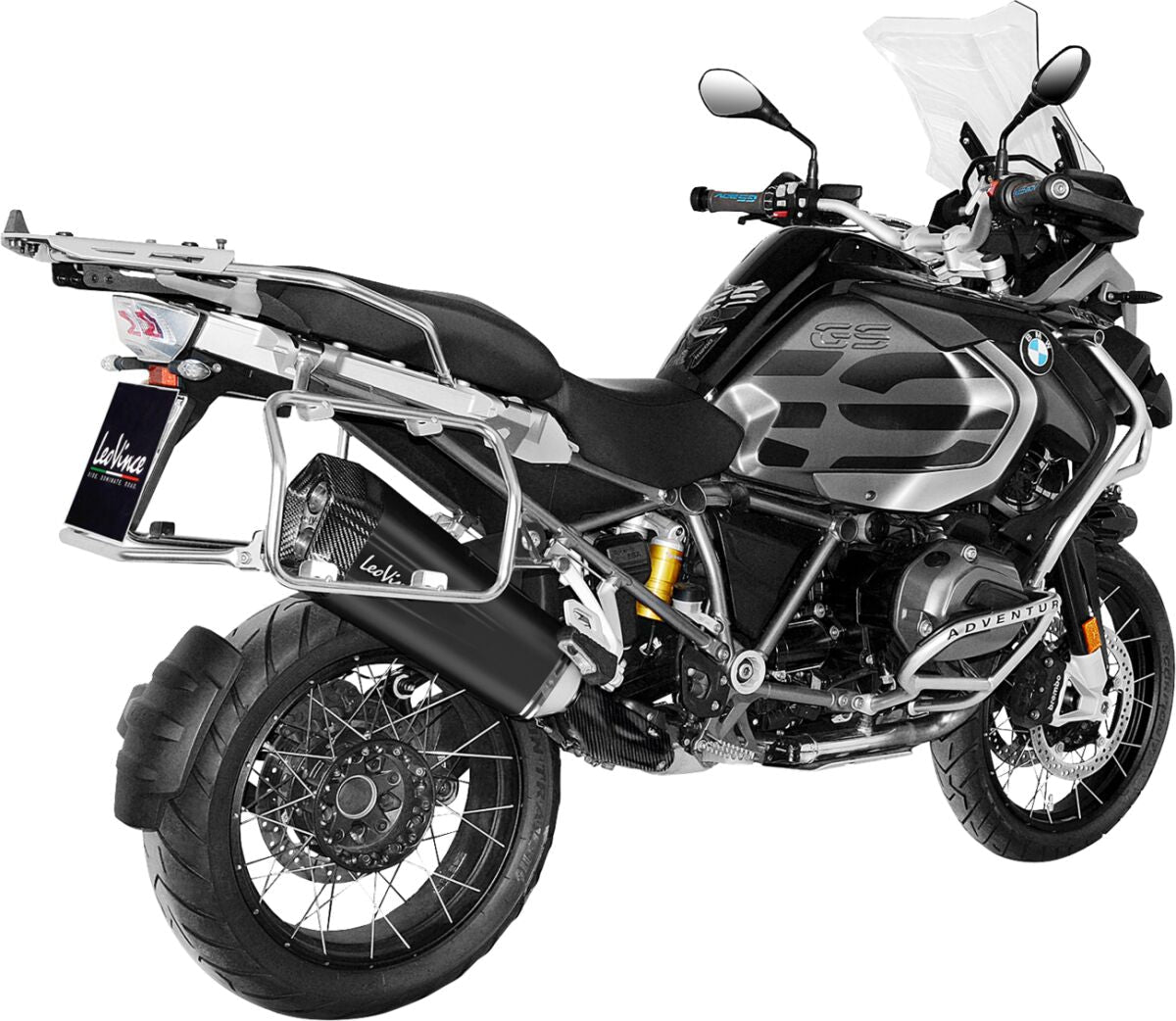 BMW R 1200 GS 13 - 16 Slip - on udstødning - LeoVince LV - 12 Black - Pitboxen.dk