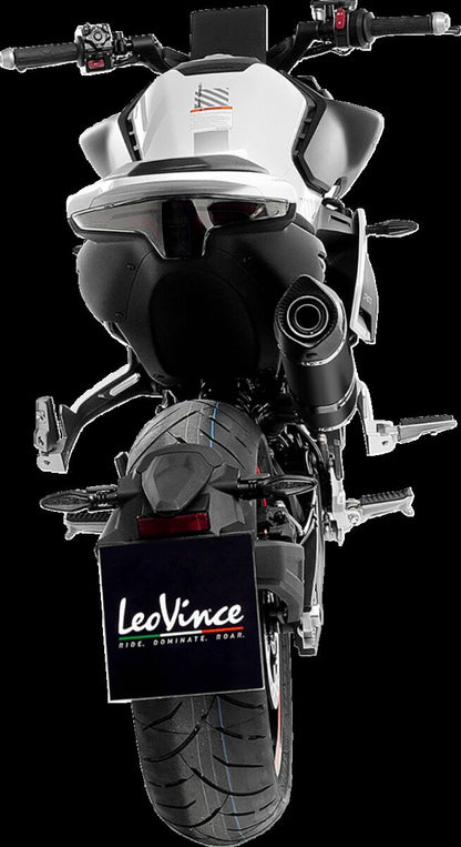 CF Moto 800 NK 23 - 24 Slip - on udstødning - LeoVince LV - 1 Black - Pitboxen.dk