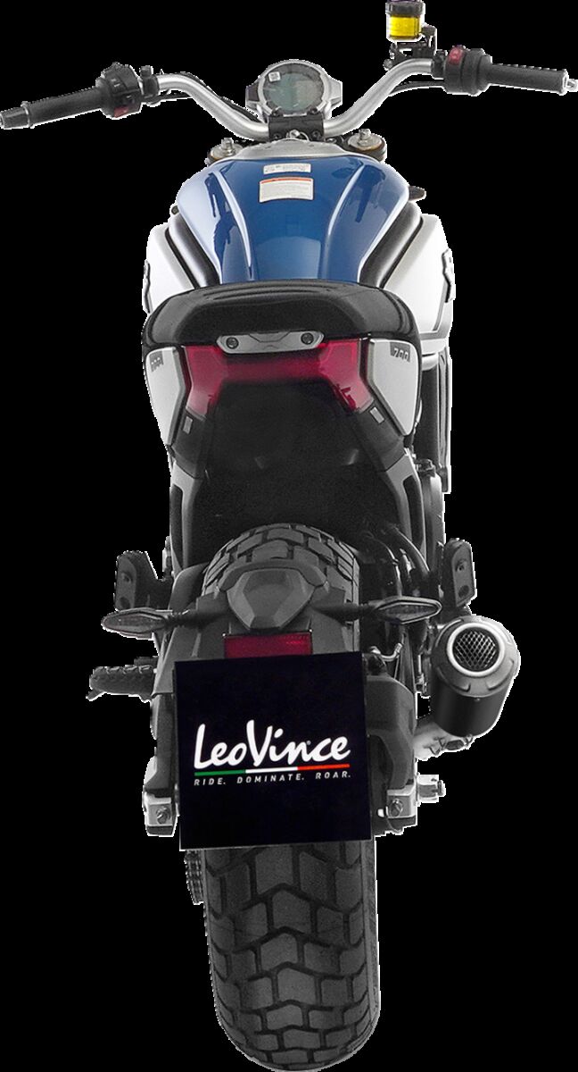 CF Moto CL - X - Heritage 700 21 - 23 Slip - on udstødning - LeoVince LV - 10 Black - Pitboxen.dk