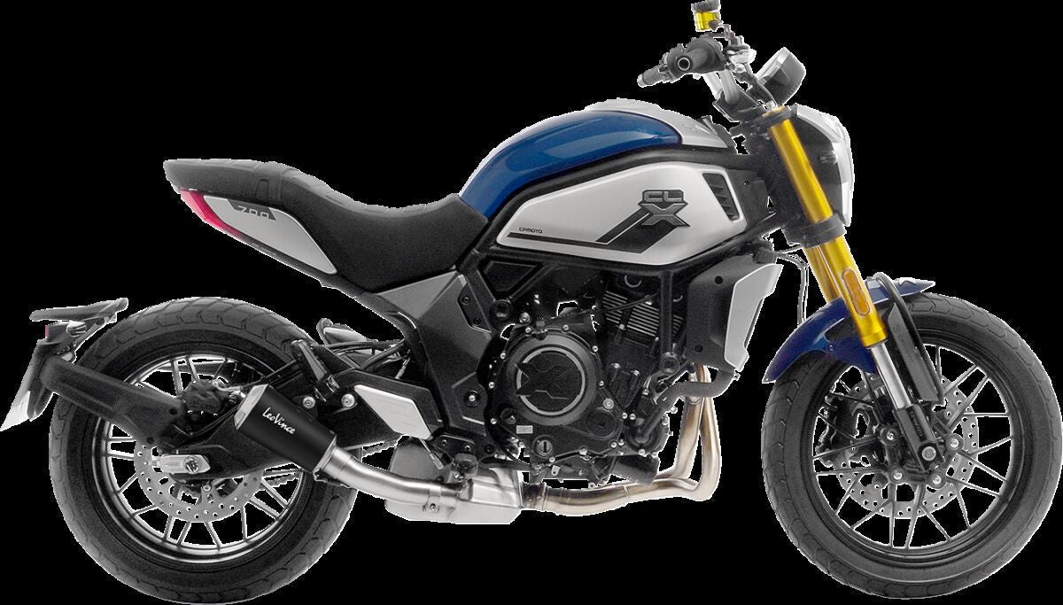 CF Moto CL - X - Heritage 700 21 - 23 Slip - on udstødning - LeoVince LV - 10 Black - Pitboxen.dk