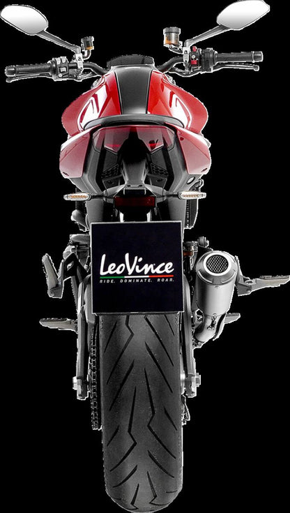 CF Moto CL - X - Heritage 700 21 - 23 Slip - on udstødning - LeoVince LV - 10 - Pitboxen.dk