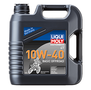 Motorcykelolie 10W40 Mineralsk - Basic Off Road - Liqui Moly - 4L