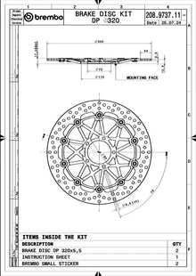 Ducati 749 03-07 m.fl. bremseskiver (sæt) - Brembo 208973711