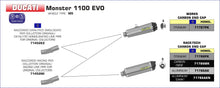 Ducati Monster 1100 EVO 2011-2013 Arrow udstødning. Slip-on udstødninger, komplette udstødninger, manifold/forrør. Find det hos Pitboxen.dk