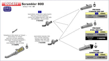 Ducati Scrambler 800 2015-2016 Arrow udstødning. Slip-on udstødninger, komplette udstødninger, manifold/forrør. Find det hos Pitboxen.dk
