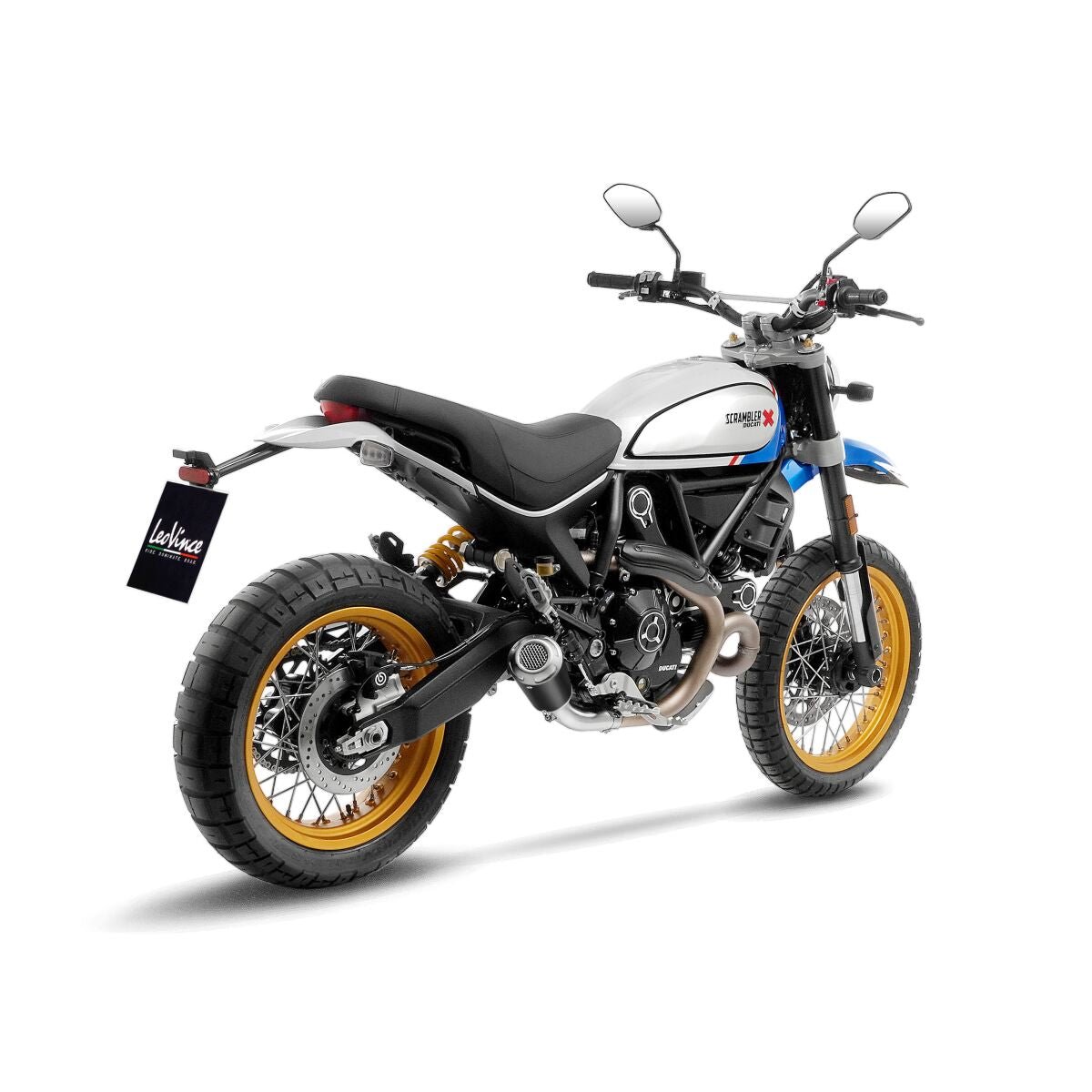 Ducati Scrambler 800 Desert Sled 21 - 22 Slip - on udstødning - LeoVince LV - 10 Black - Pitboxen.dk