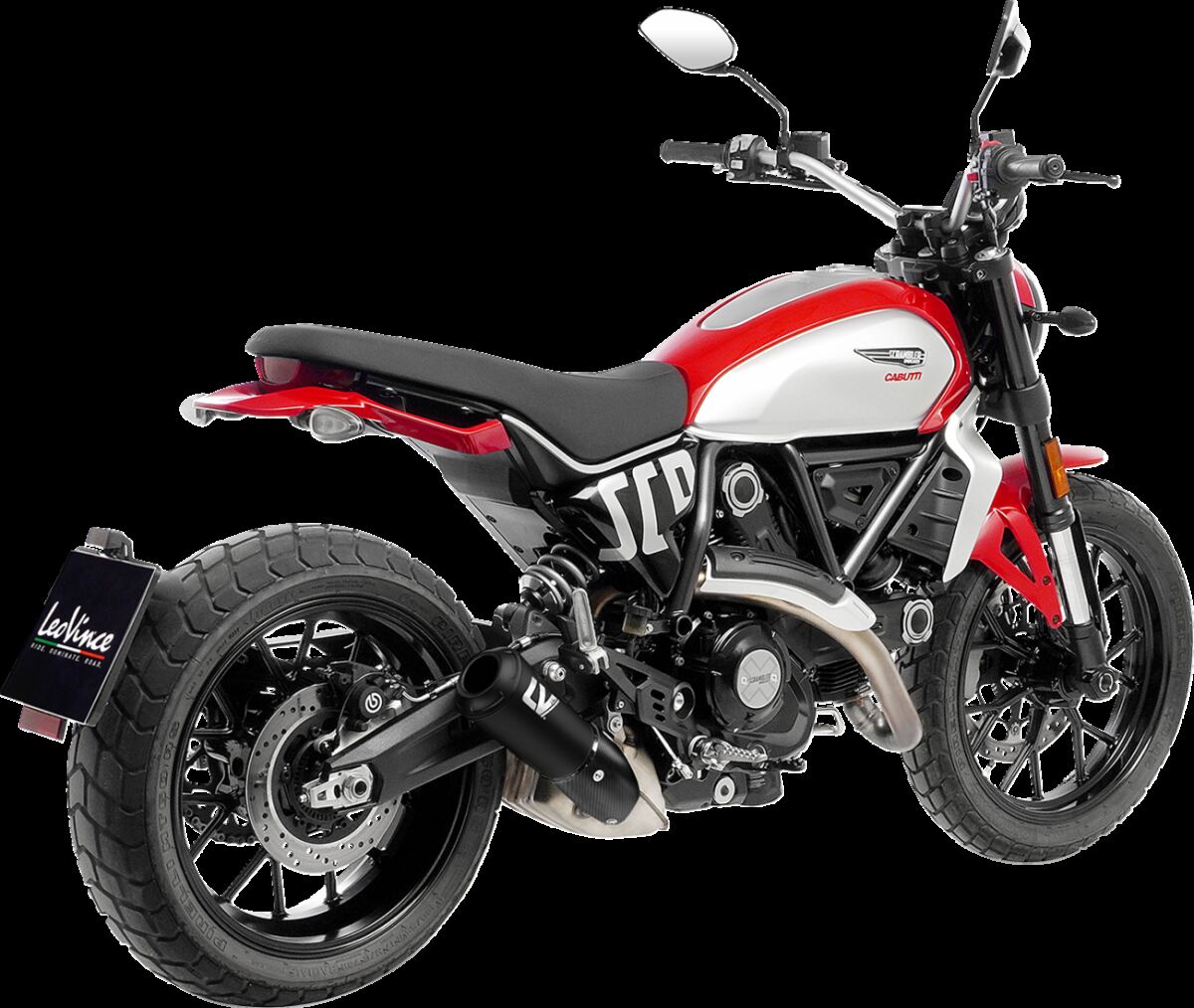 Ducati Scrambler 800 Night Shift 23 - 25 Slip - on udstødning - LeoVince LV - 10 - Pitboxen.dk