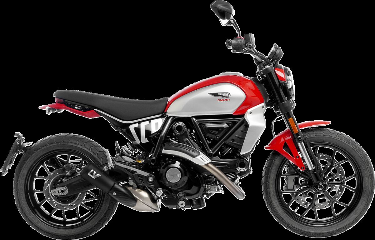 Ducati Scrambler 800 Night Shift 23 - 25 Slip - on udstødning - LeoVince LV - 10 - Pitboxen.dk