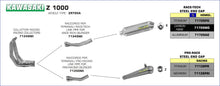 Kawasaki Z 1000 2003-2006 Arrow udstødning. Slip-on udstødninger, komplette udstødninger, manifold/forrør. Find det hos Pitboxen.dk