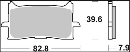 Honda Africa Twin 16-24 m.fl. bremseklodser, sinter LA - Brembo