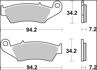 Honda Africa Twin 93 - 03 m.fl. bremseklodser, Carbon keramisk TT - Brembo - Pitboxen.dk