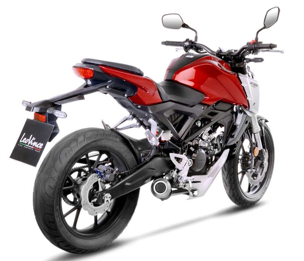 Honda CB 125 R Neo 18 - 20 Slip - on udstødning - LeoVince LV - 10 - Pitboxen.dk