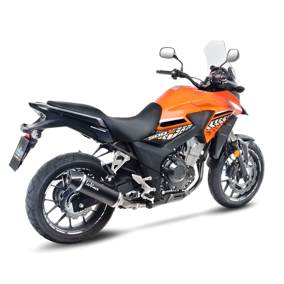 Honda CB 500 F 16 - 18 Slip - on udstødning - LeoVince Nero - Pitboxen.dk