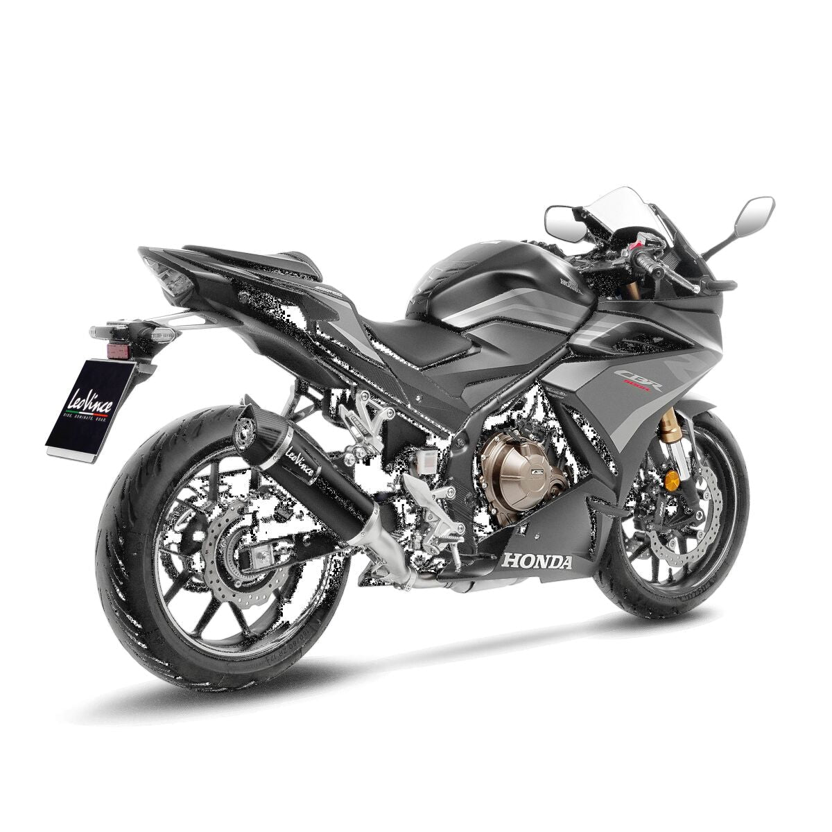 Honda CB 500 F 19 - 23 Slip - on udstødning - LeoVince Nero - Pitboxen.dk