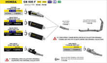 Honda CB 500 F 2016-2018 Arrow udstødning. Slip-on udstødninger, komplette udstødninger, manifold/forrør. Find det hos Pitboxen.dk