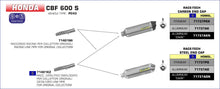 Honda CBF 600 S 2008-2013 Arrow udstødning. Slip-on udstødninger, komplette udstødninger, manifold/forrør. Find det hos Pitboxen.dk