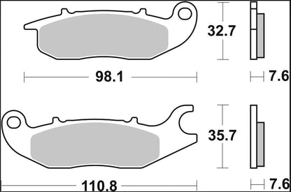 Honda CBR 125 R 04-16 m.fl. bremseklodser, Carbon keramisk CC - Brembo