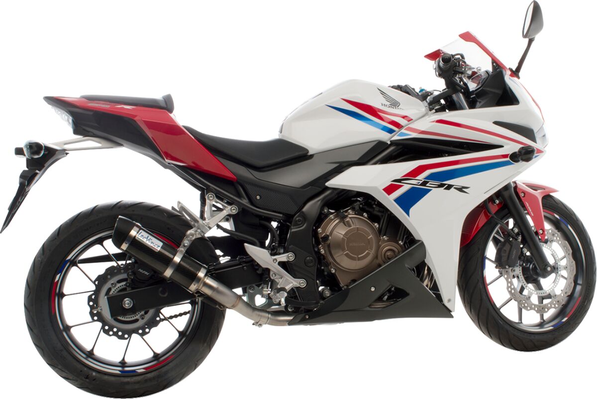 Honda CBR 500 R 16 - 18 Slip - on udstødning - LeoVince GP Corsa Carbon - Pitboxen.dk