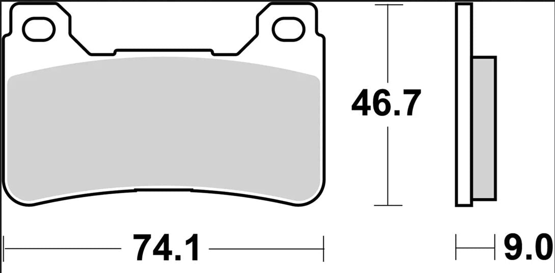 Honda CBR 600 RR 05-18 m.fl. bremseklodser, sinter SR - Brembo