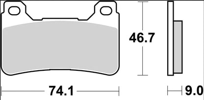 Honda CBR 600 RR 05-18 m.fl. bremseklodser, sinter SR - Brembo