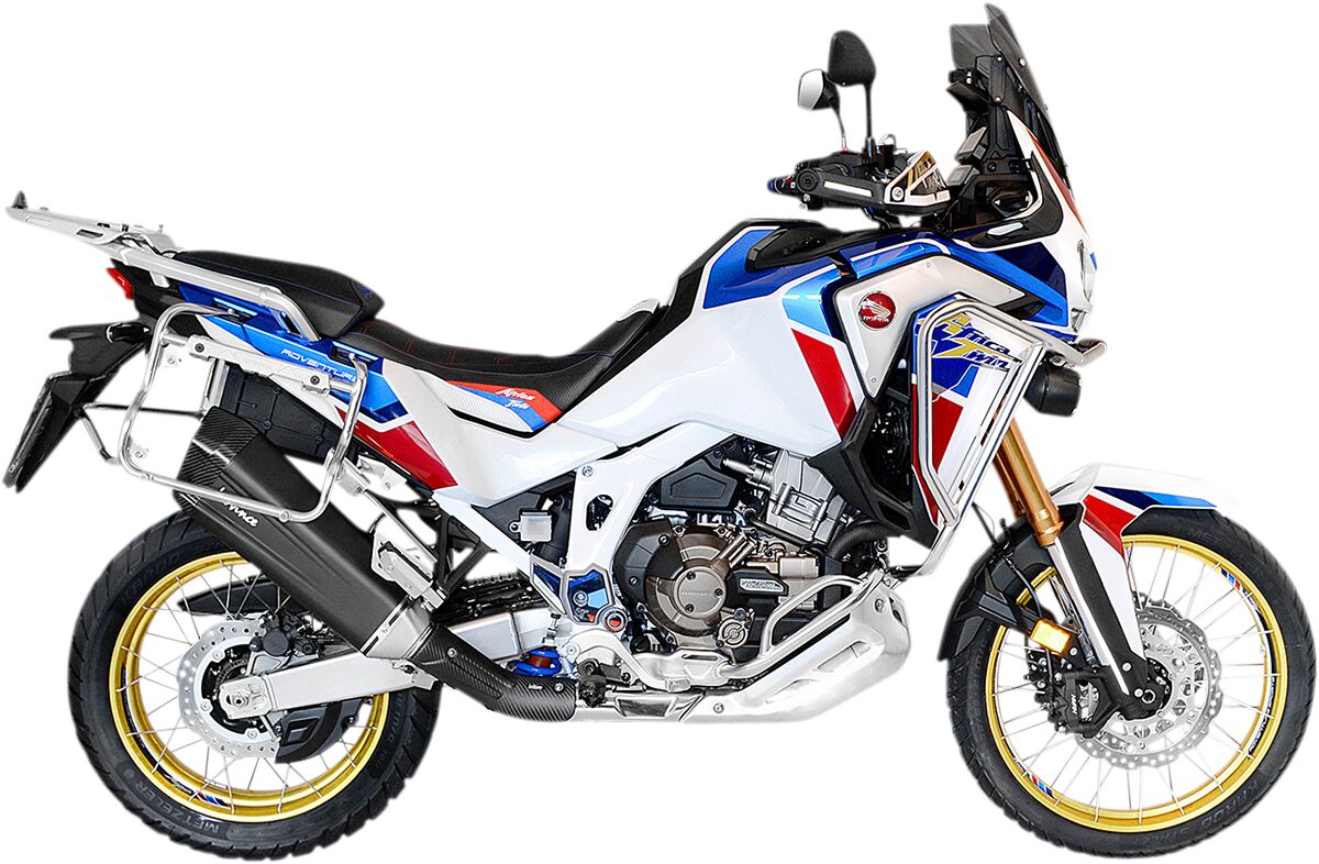 Honda CRF 1100 L Africa Twin / DCT 20 - 23 Slip - on udstødning - LeoVince LV - 12 Black - Pitboxen.dk