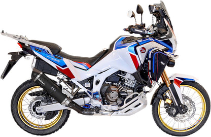 Honda CRF 1100 L Africa Twin / DCT 20 - 25 Slip - on udstødning - LeoVince LV - 1 Evo Black - Pitboxen.dk