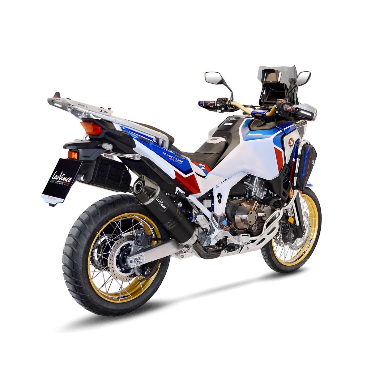 Honda CRF 1100 L Africa Twin / DCT 20 - 25 Slip - on udstødning - LeoVince LV - 1 Evo Black - Pitboxen.dk