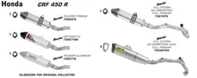 Honda CRF 450 R 2011-2012 Arrow udstødning. Slip-on udstødninger, komplette udstødninger, manifold/forrør. Find det hos Pitboxen.dk
