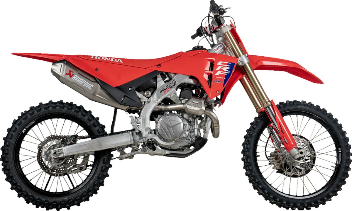Honda CRF450R (25) komplet udstødning - Akrapovic Evolution - Pitboxen.dk