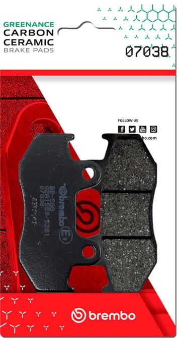 Honda Dylan 02-06 m.fl. bremseklodser, Carbon keramisk (OEM) - Brembo
