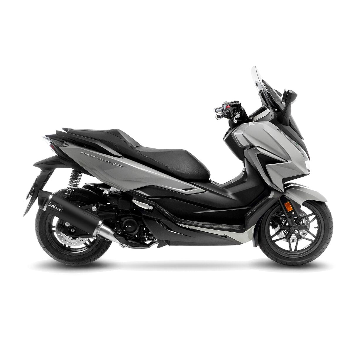 Honda Forza 350 21 - 24 Slip - on udstødning - LeoVince Nero Black - Pitboxen.dk