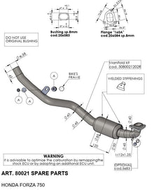 Honda Forza 750 21 - 25 Manifold - LeoVince - Pitboxen.dk