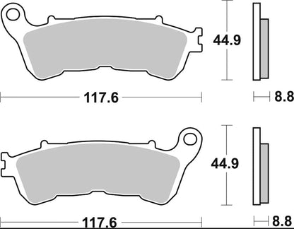 Honda Fury 10 - 22 m.fl. bremseklodser, sinter LA - Brembo - Pitboxen.dk