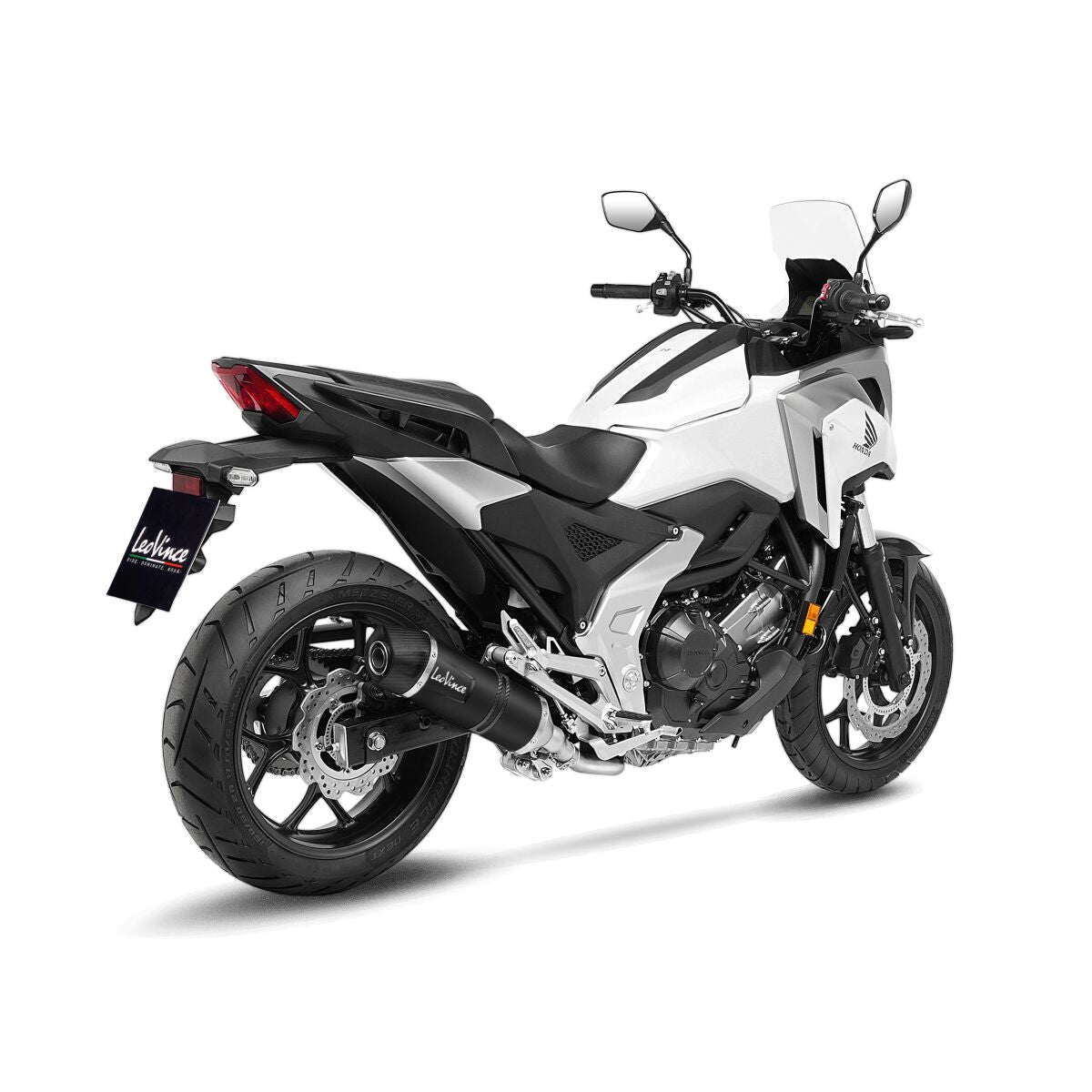 Honda NC 750 X 21 - 24 Slip - on udstødning - LeoVince LV - 1 Black - Pitboxen.dk