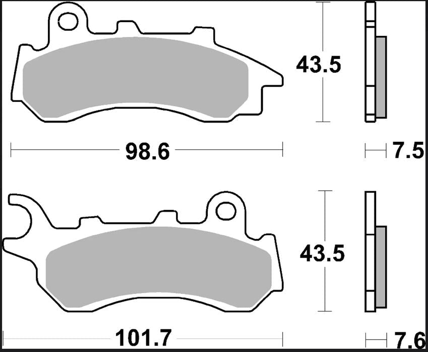 Honda PCX 125 CBS 18 - 20 m.fl. bremseklodser, sinter XS Scooter - Brembo - Pitboxen.dk
