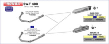 Honda SW-T 400 2009-2016 Arrow udstødning. Slip-on udstødninger, komplette udstødninger, manifold/forrør. Find det hos Pitboxen.dk