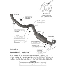 Honda X - ADV 17 - 25 Manifold - LeoVince - Pitboxen.dk