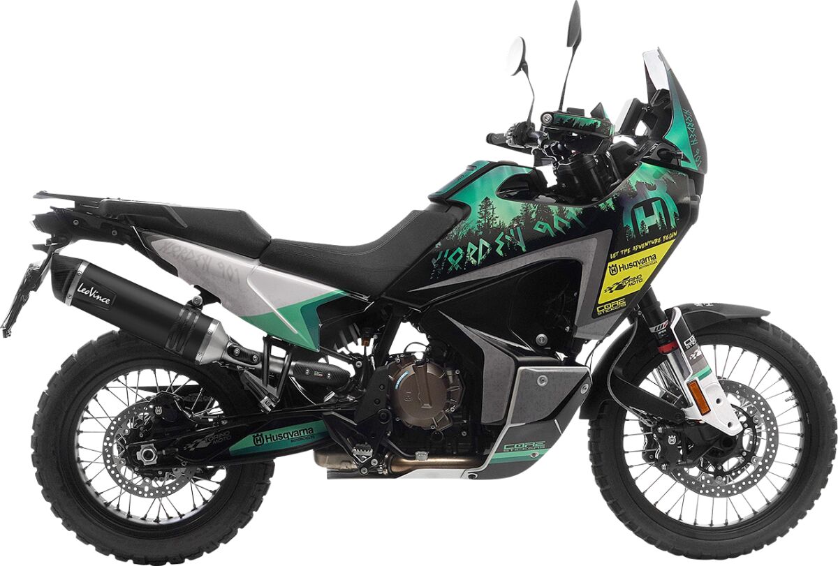 Husqvarna Norden 901 22 - 25 Slip - on udstødning - LeoVince LV - 1 Evo Black - Pitboxen.dk