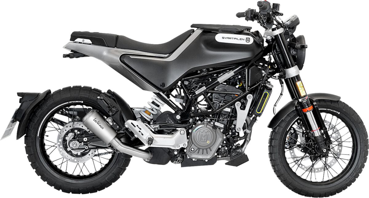 Husqvarna Svartpilen 125 21 - 23 Slip - on udstødning - LeoVince LV - 10 - Pitboxen.dk