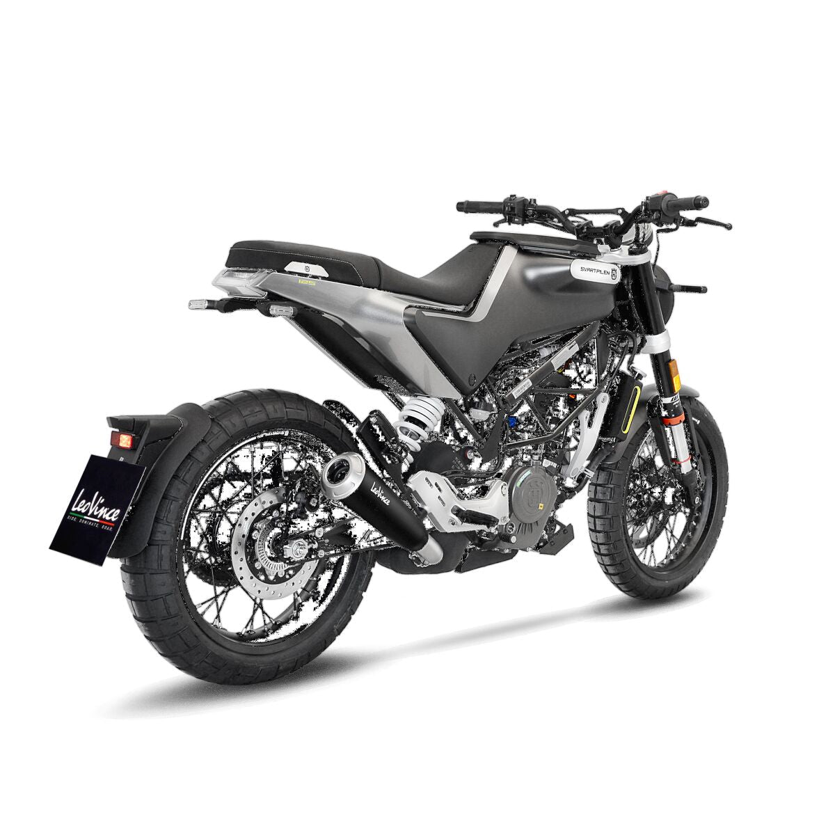 Husqvarna Svartpilen 401 20 - 23 Slip - on udstødning - LeoVince GP One - Pitboxen.dk