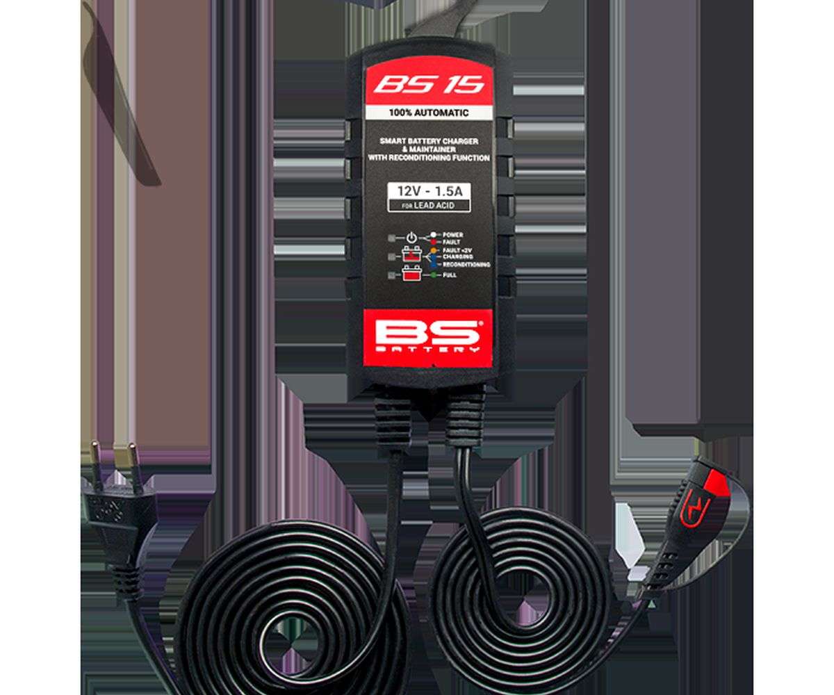 BS Battery BS15 batterilader til MC